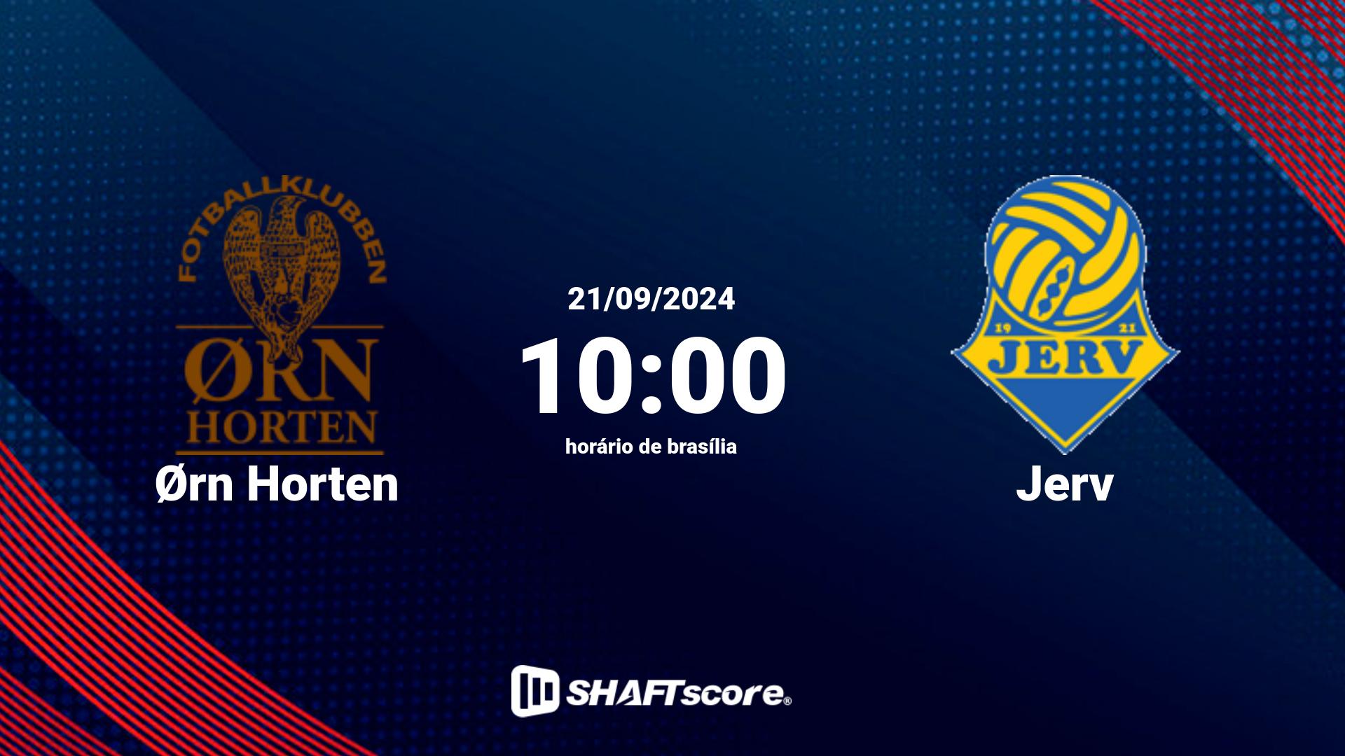 Estatísticas do jogo Ørn Horten vs Jerv 21.09 10:00