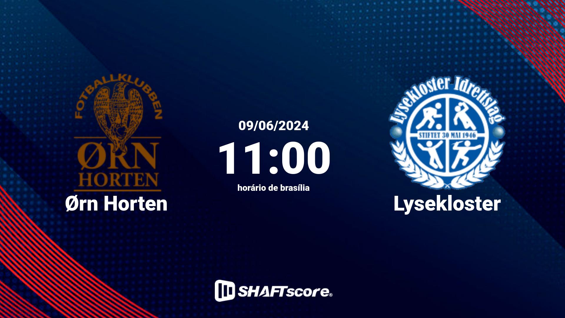 Estatísticas do jogo Ørn Horten vs Lysekloster 09.06 11:00