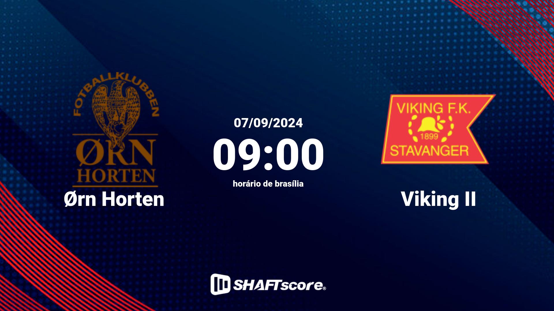 Estatísticas do jogo Ørn Horten vs Viking II 07.09 09:00