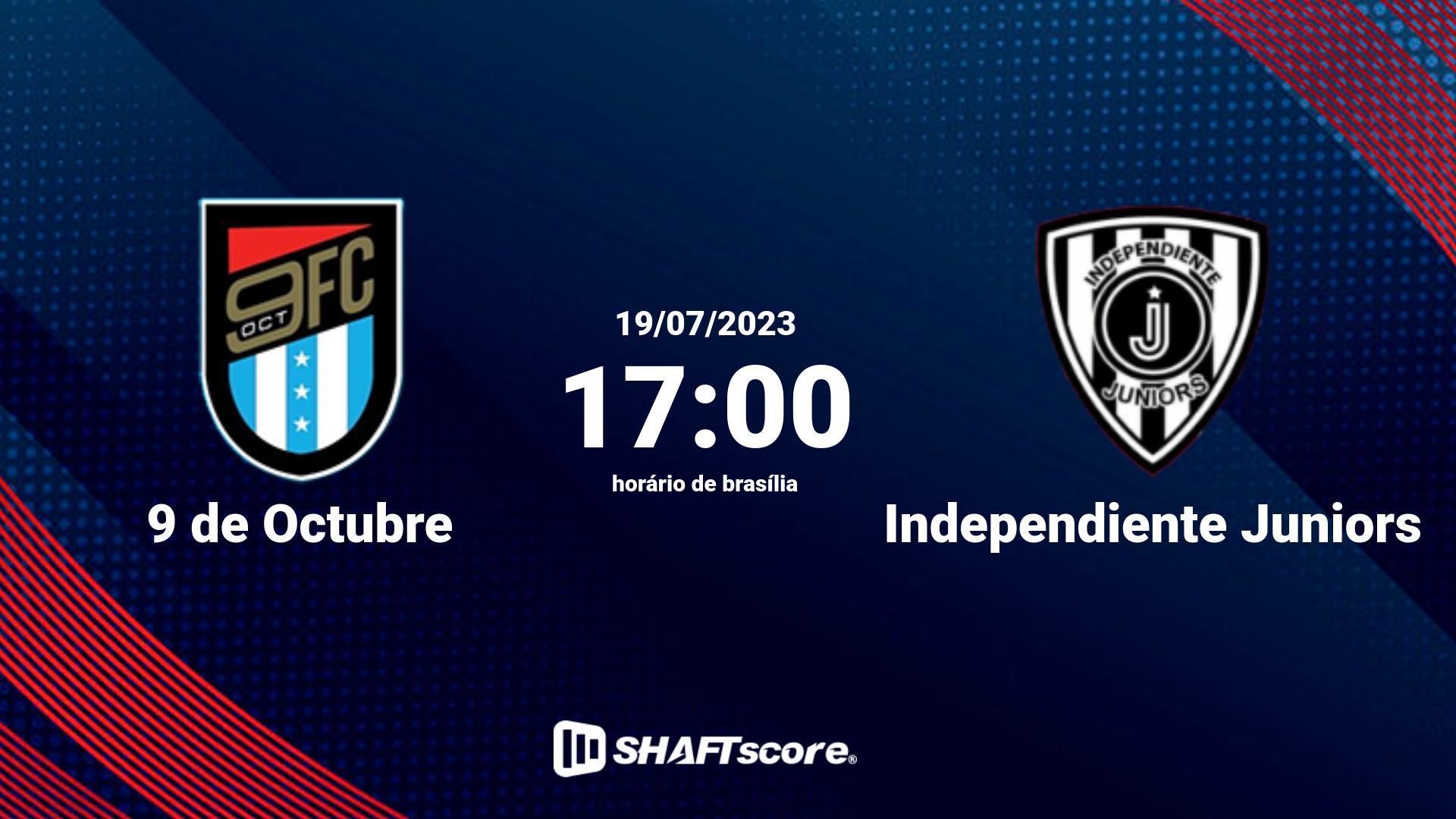Estatísticas do jogo 9 de Octubre vs Independiente Juniors 19.07 17:00