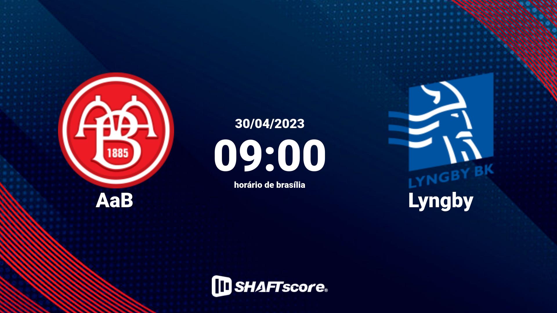 Estatísticas do jogo AaB vs Lyngby 30.04 09:00