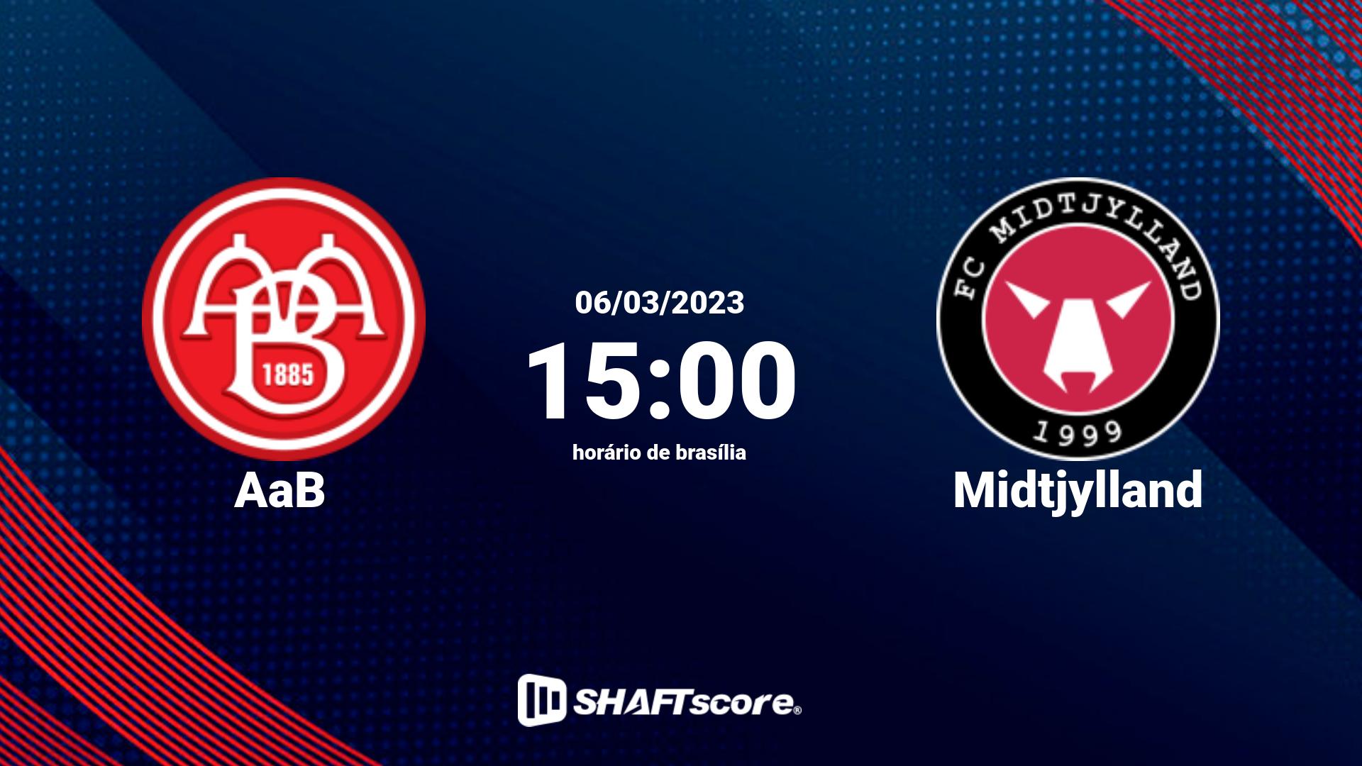 Estatísticas do jogo AaB vs Midtjylland 06.03 15:00