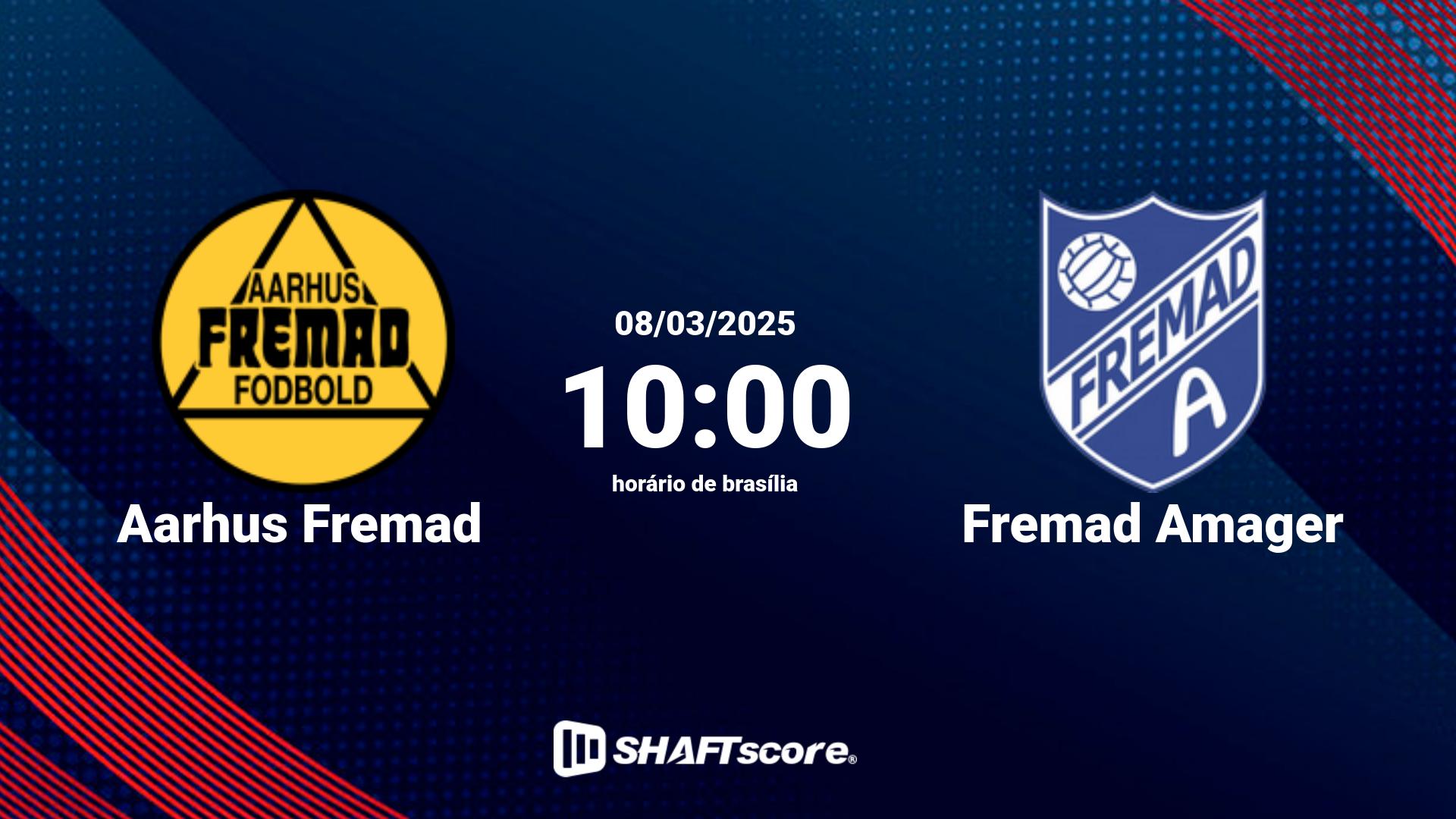 Estatísticas do jogo Aarhus Fremad vs Fremad Amager 08.03 10:00