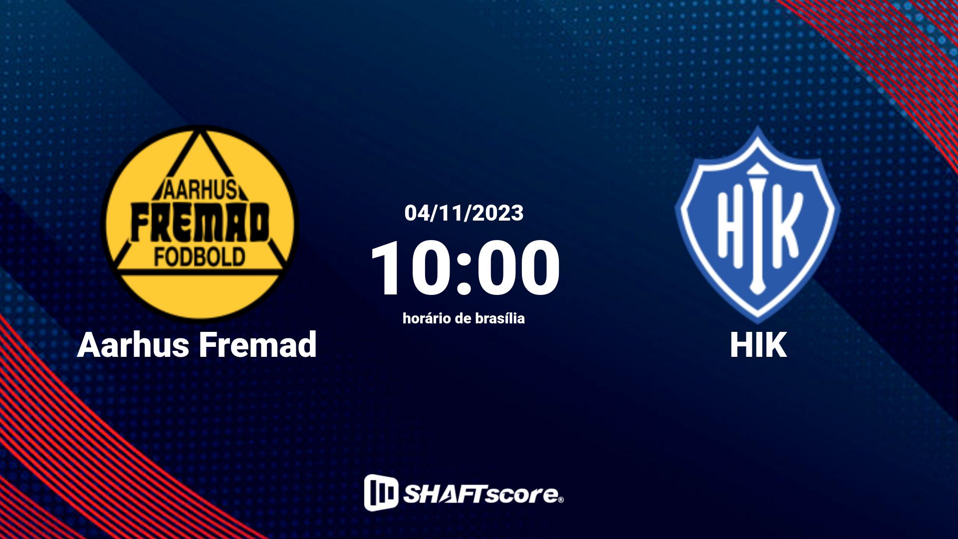 Estatísticas do jogo Aarhus Fremad vs HIK 04.11 10:00