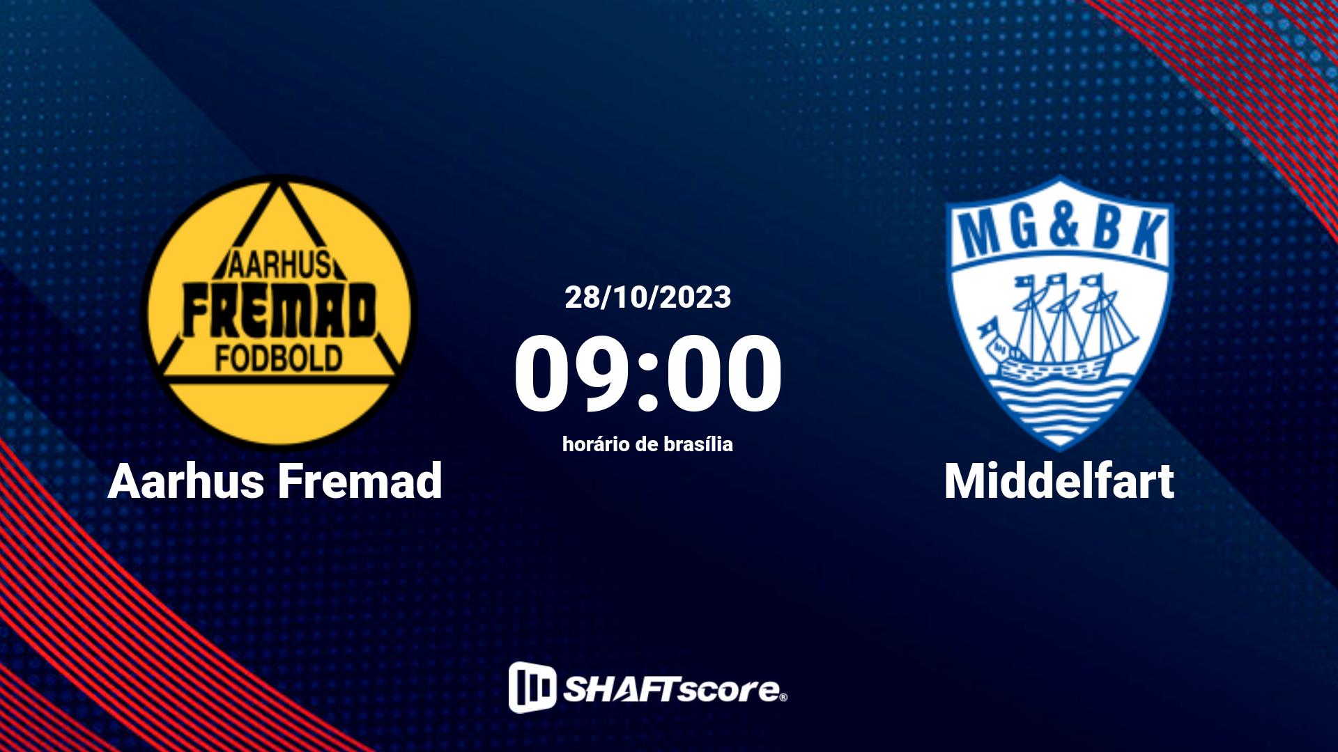 Estatísticas do jogo Aarhus Fremad vs Middelfart 28.10 09:00