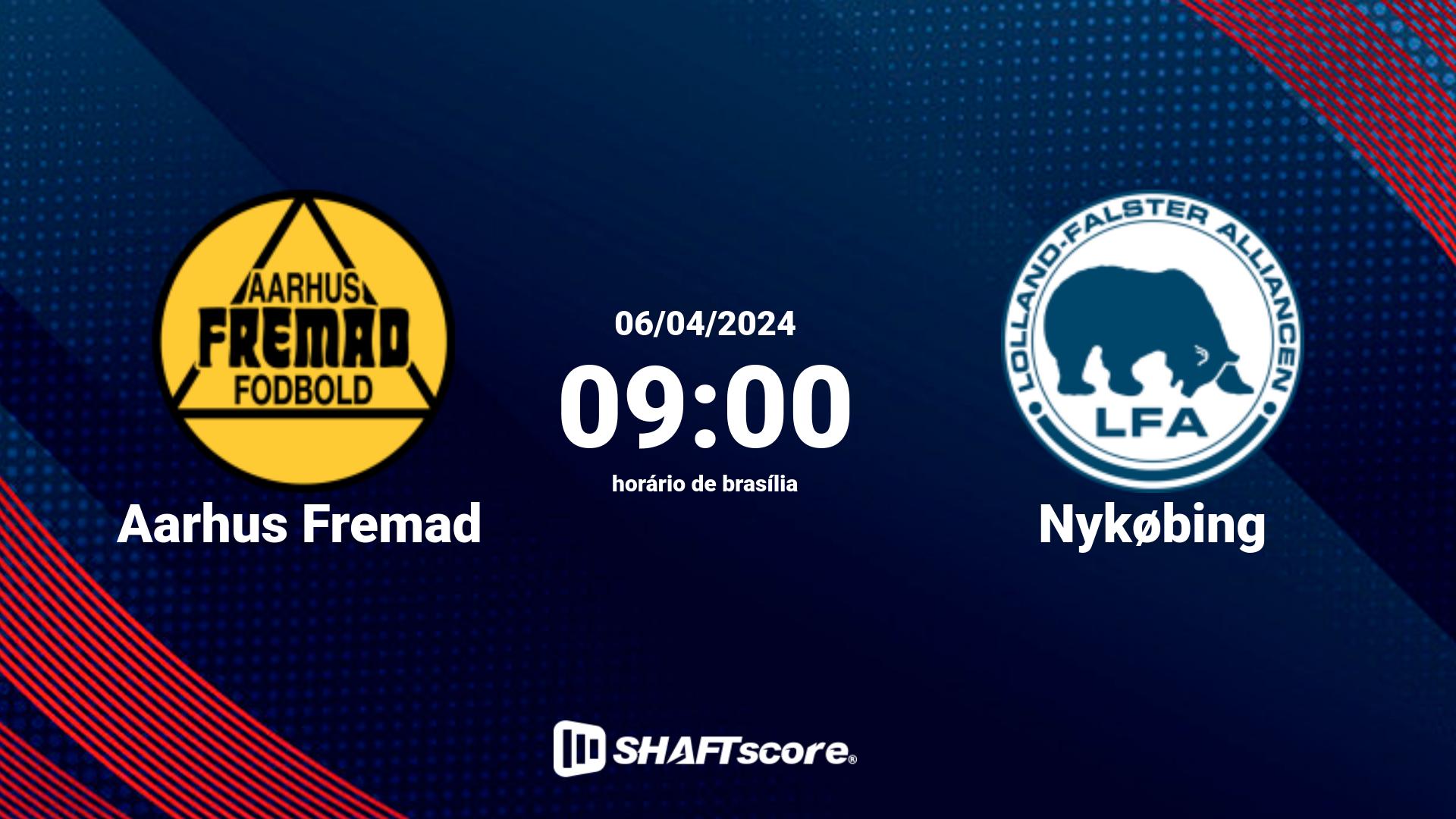 Estatísticas do jogo Aarhus Fremad vs Nykøbing 06.04 09:00