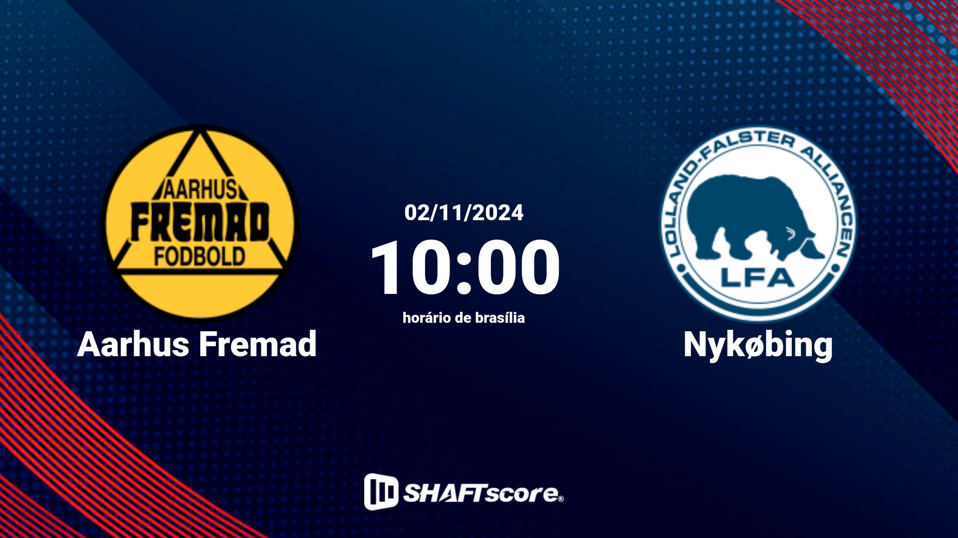 Estatísticas do jogo Aarhus Fremad vs Nykøbing 02.11 10:00