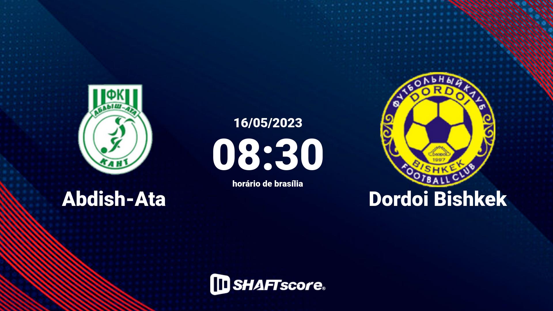 Estatísticas do jogo Abdish-Ata vs Dordoi Bishkek 16.05 08:30