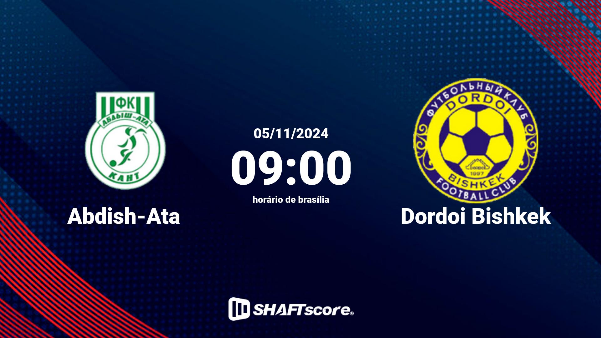 Estatísticas do jogo Abdish-Ata vs Dordoi Bishkek 05.11 09:00