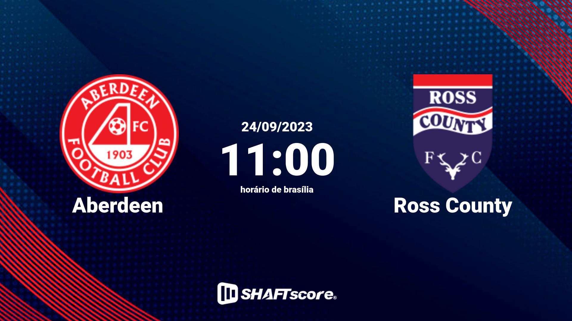 Estatísticas do jogo Aberdeen vs Ross County 24.09 11:00