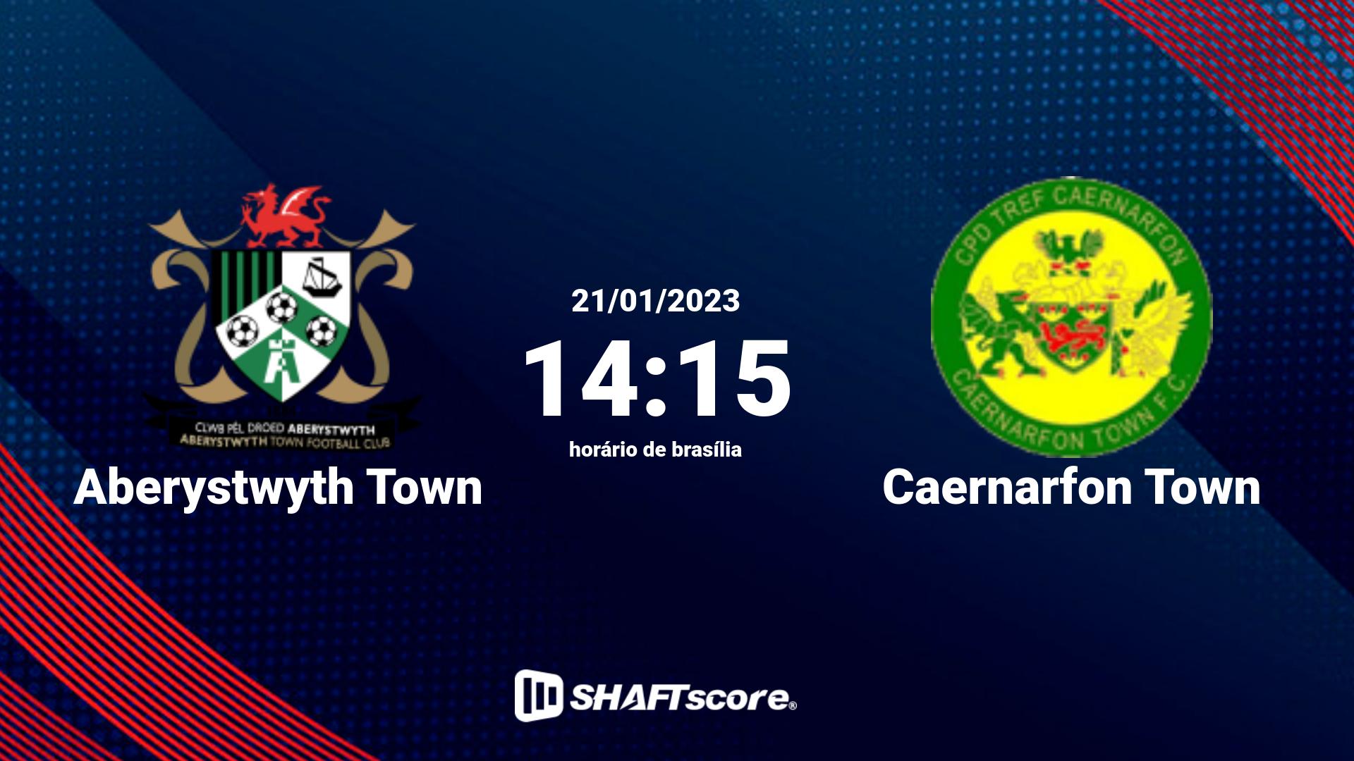 Estatísticas do jogo Aberystwyth Town vs Caernarfon Town 21.01 14:15