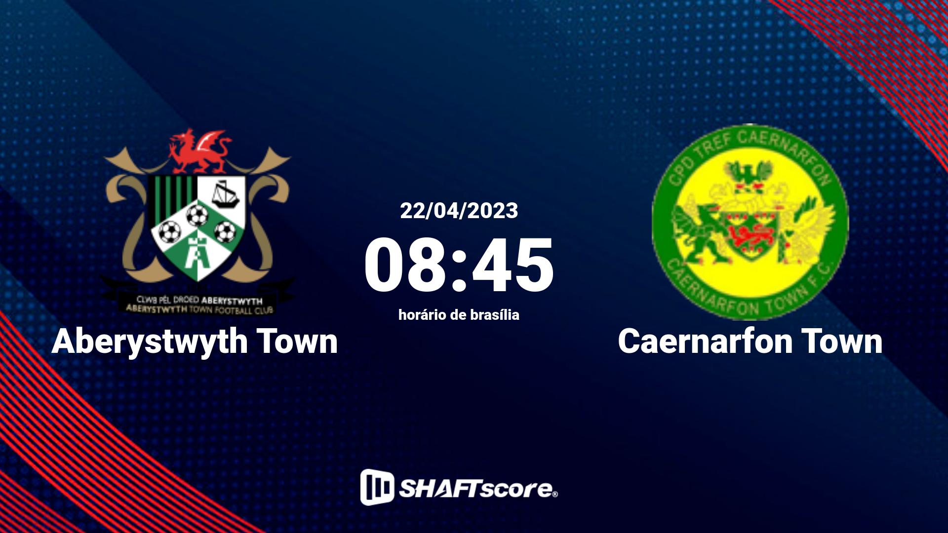 Estatísticas do jogo Aberystwyth Town vs Caernarfon Town 22.04 08:45