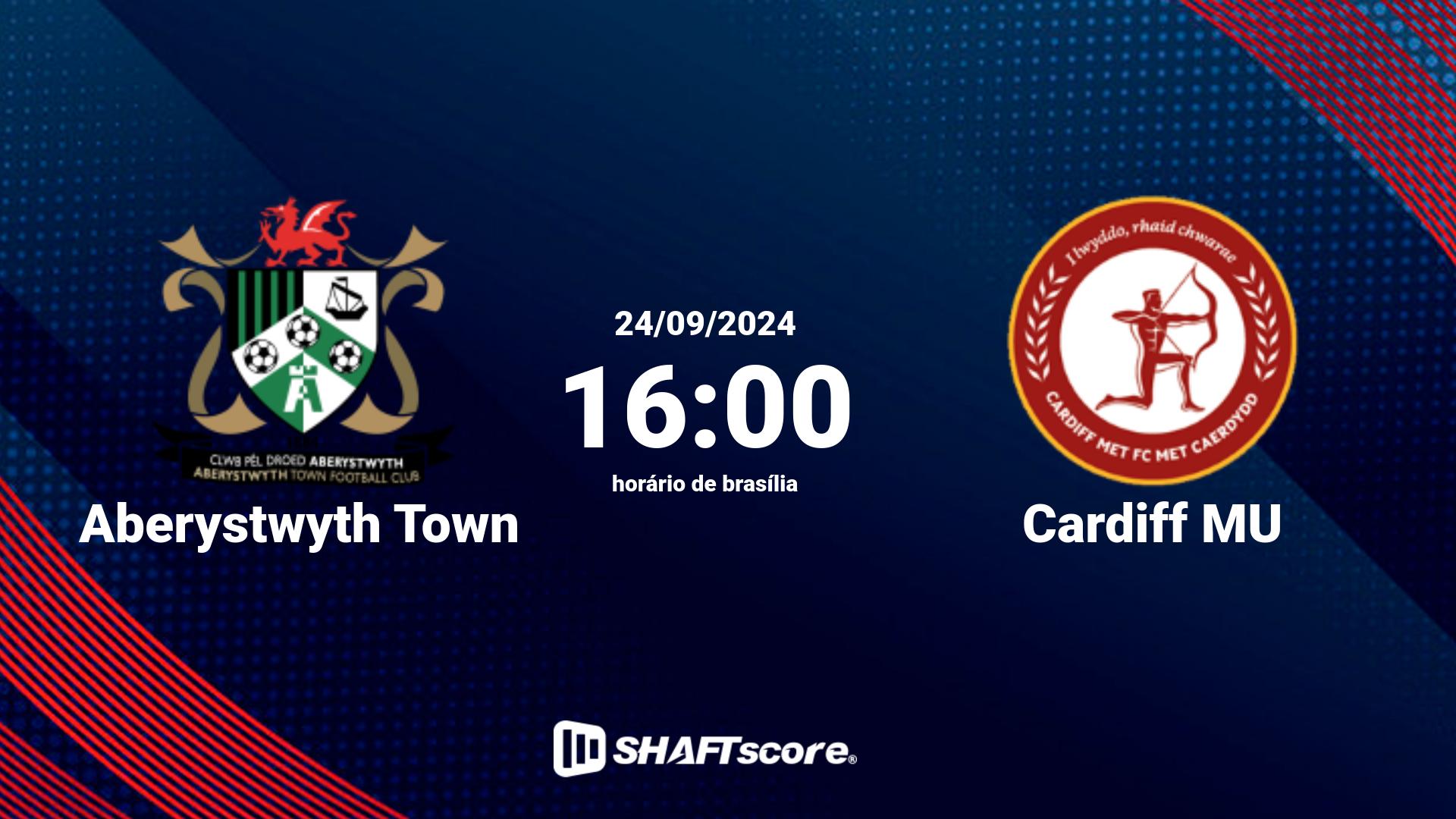 Estatísticas do jogo Aberystwyth Town vs Cardiff MU 24.09 16:00