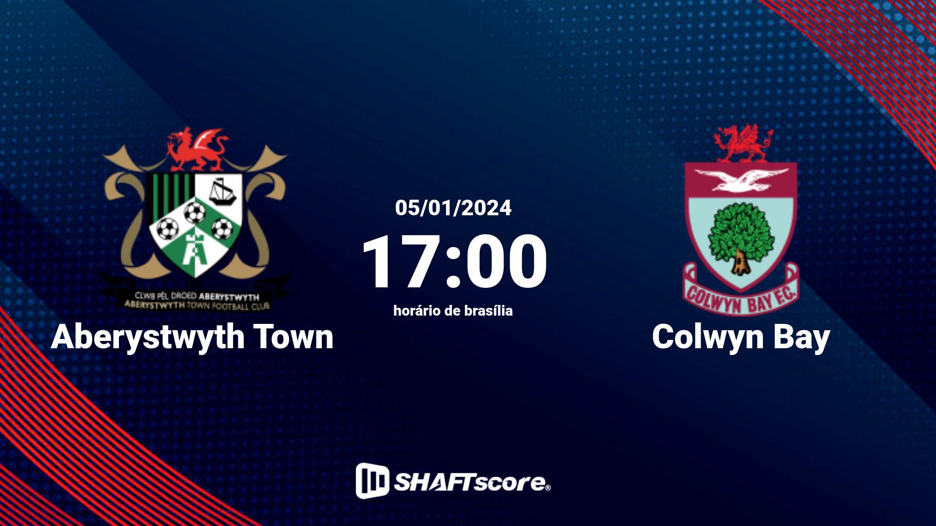 Estatísticas do jogo Aberystwyth Town vs Colwyn Bay 05.01 17:00