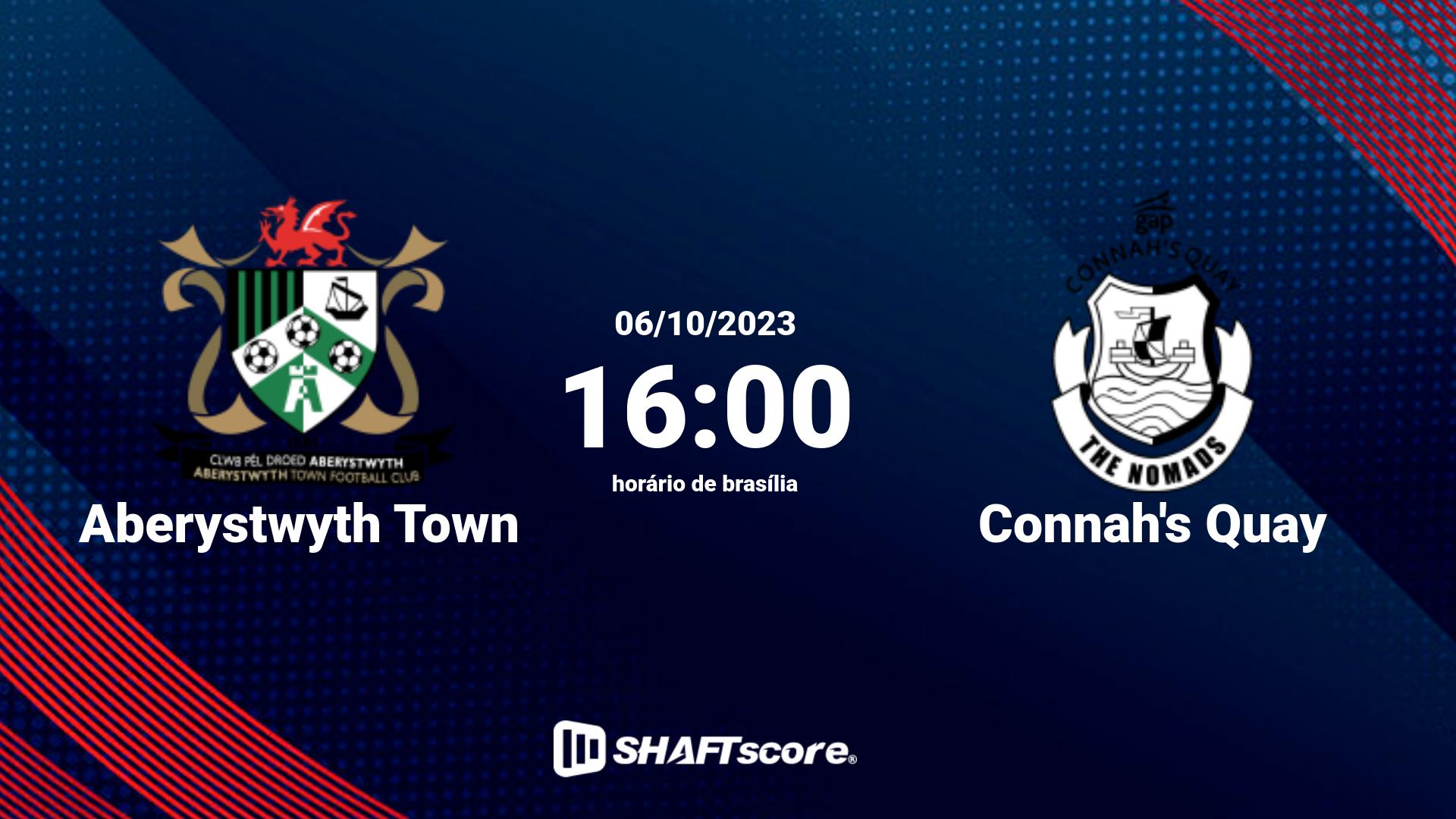 Estatísticas do jogo Aberystwyth Town vs Connah's Quay 06.10 16:00