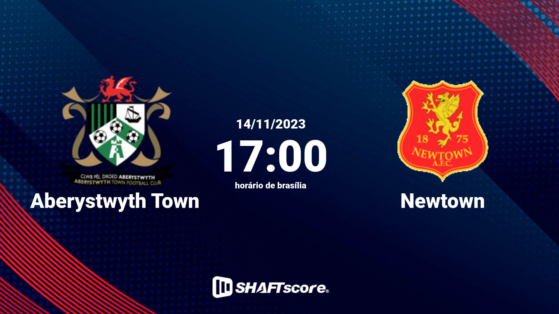 Estatísticas do jogo Aberystwyth Town vs Newtown 14.11 17:00