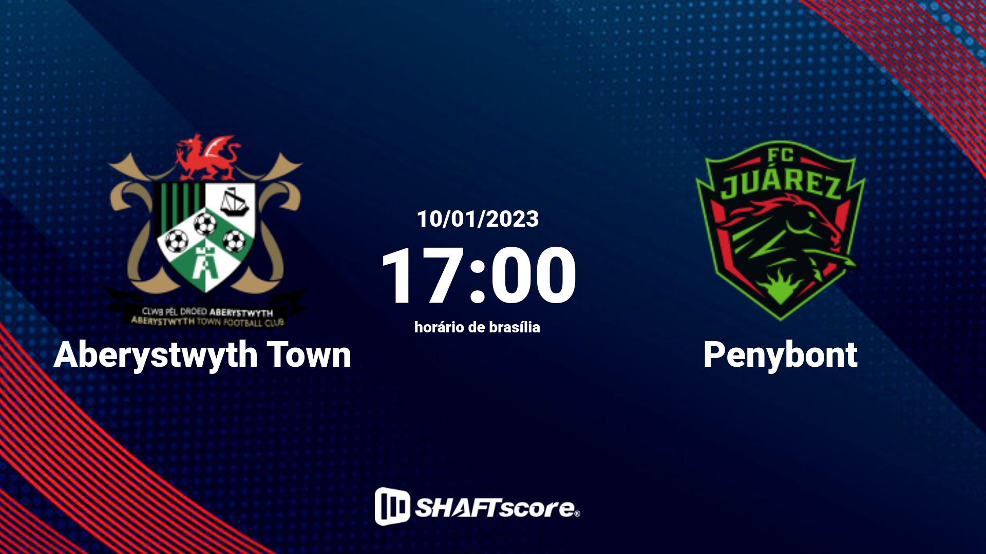 Estatísticas do jogo Aberystwyth Town vs Penybont 10.01 17:00