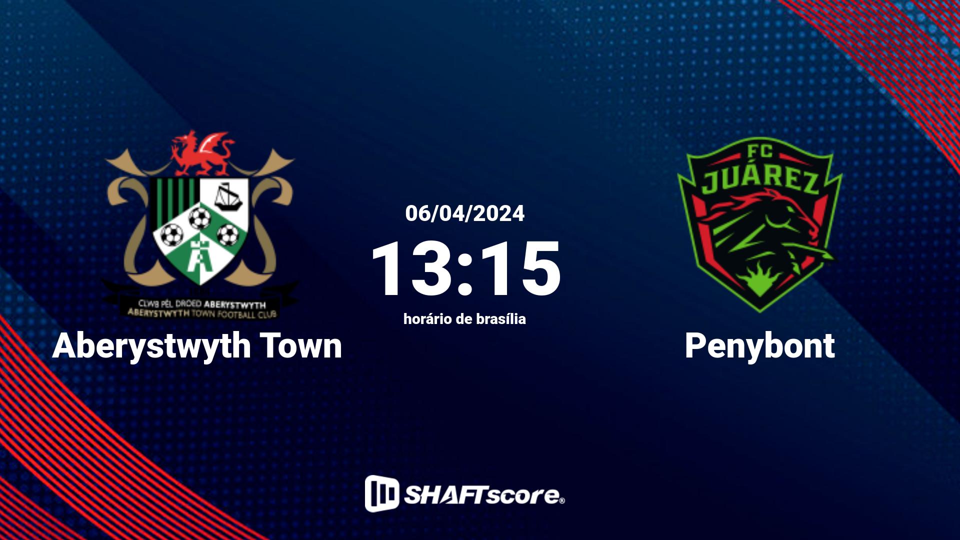 Estatísticas do jogo Aberystwyth Town vs Penybont 06.04 13:15