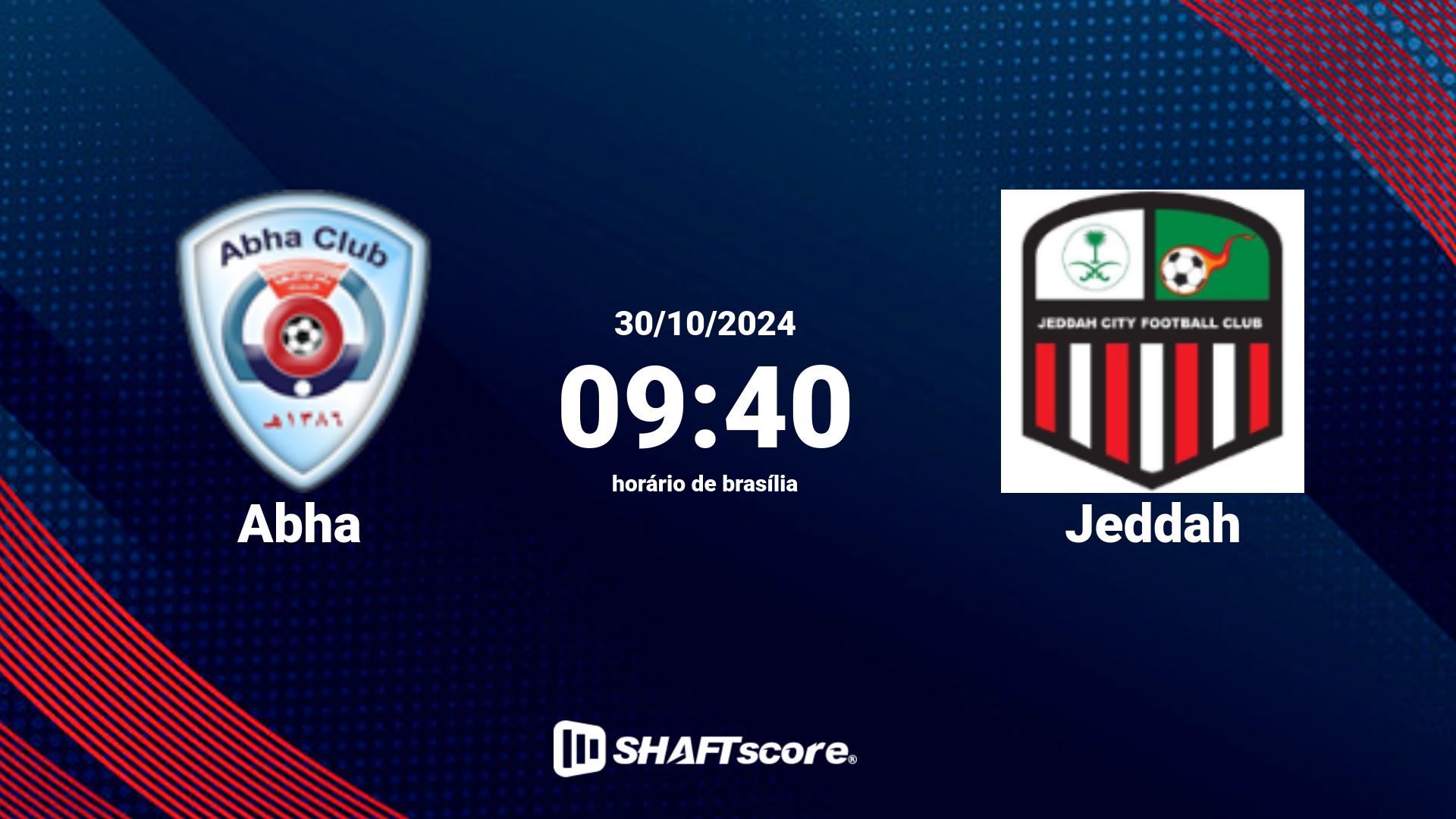 Estatísticas do jogo Abha vs Jeddah 30.10 09:40