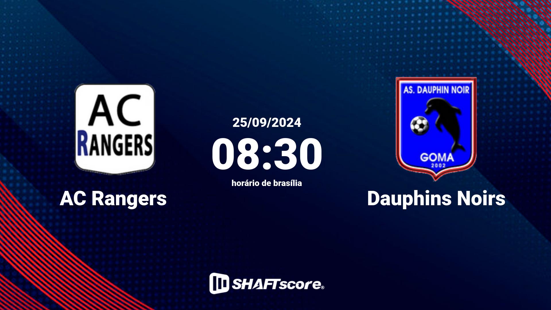 Estatísticas do jogo AC Rangers vs Dauphins Noirs 25.09 08:30