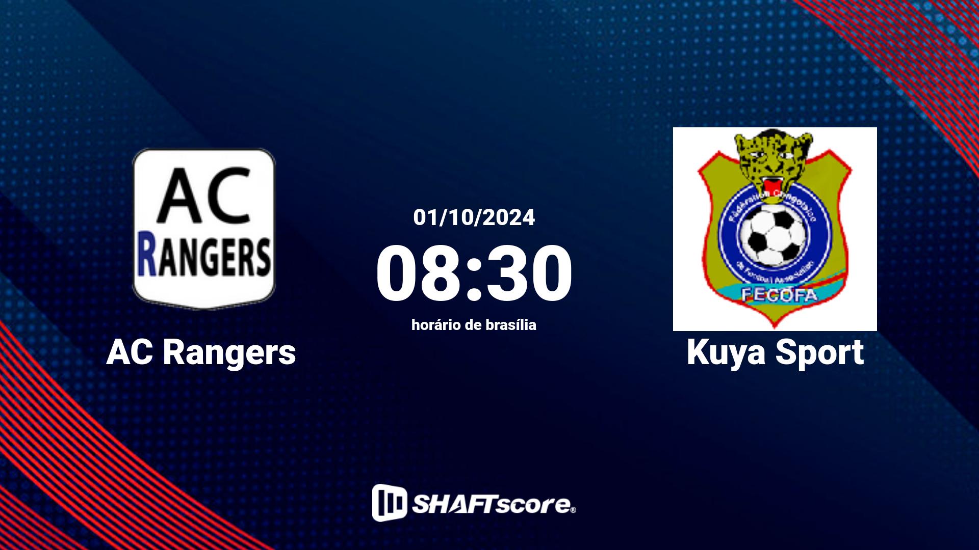 Estatísticas do jogo AC Rangers vs Kuya Sport 01.10 08:30