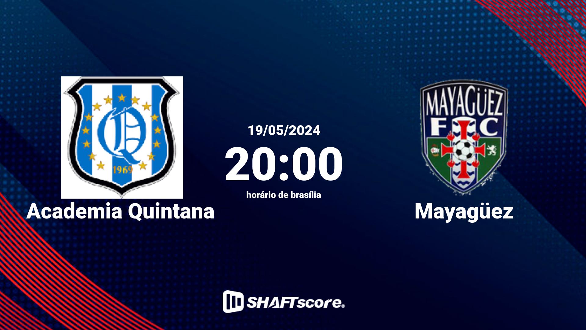 Estatísticas do jogo Academia Quintana vs Mayagüez 19.05 20:00