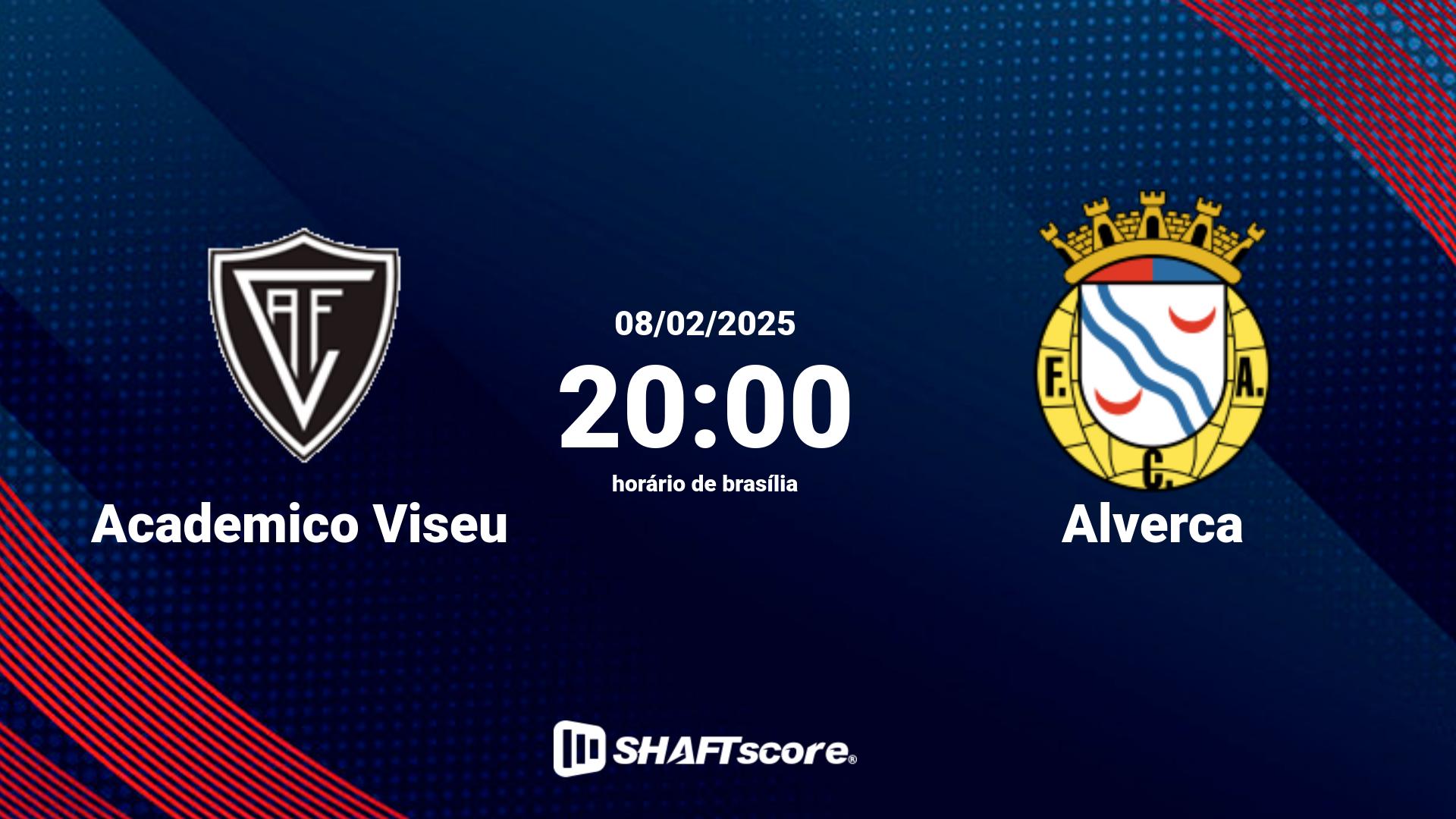 Estatísticas do jogo Academico Viseu vs Alverca 08.02 20:00