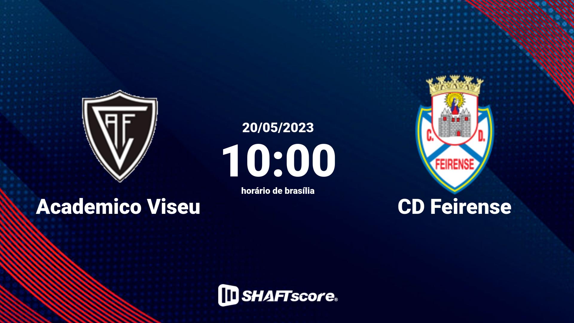 Estatísticas do jogo Academico Viseu vs CD Feirense 20.05 10:00