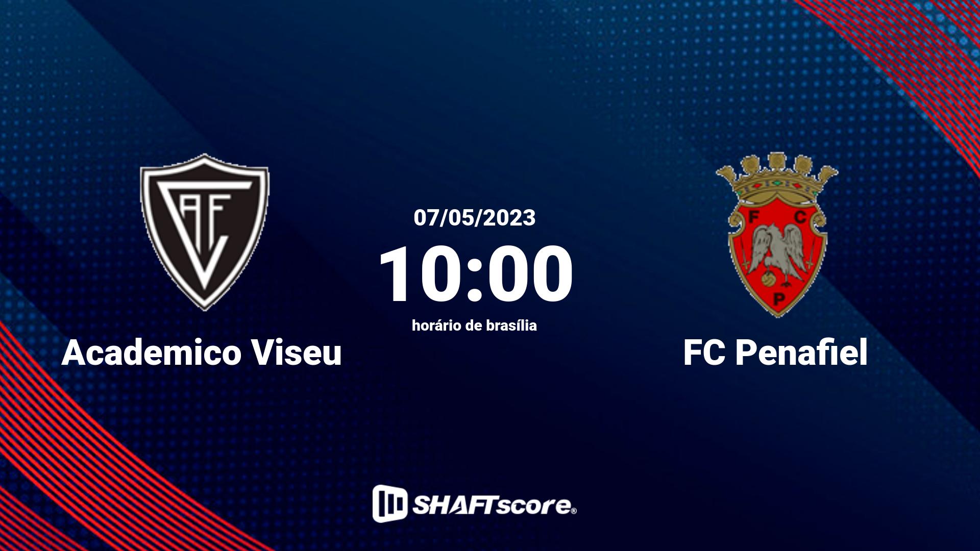 Estatísticas do jogo Academico Viseu vs FC Penafiel 07.05 10:00