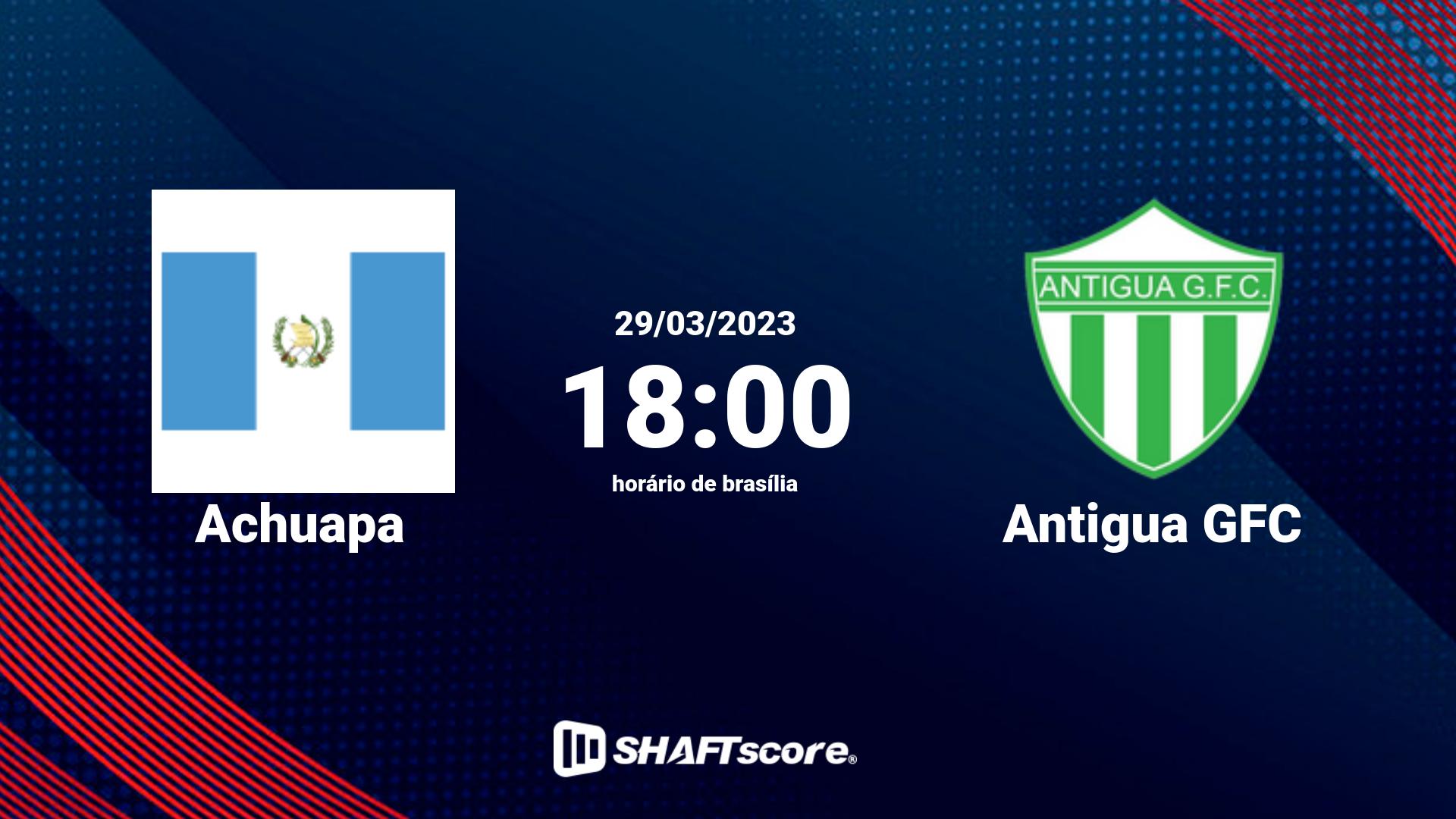 Estatísticas do jogo Achuapa vs Antigua GFC 29.03 18:00