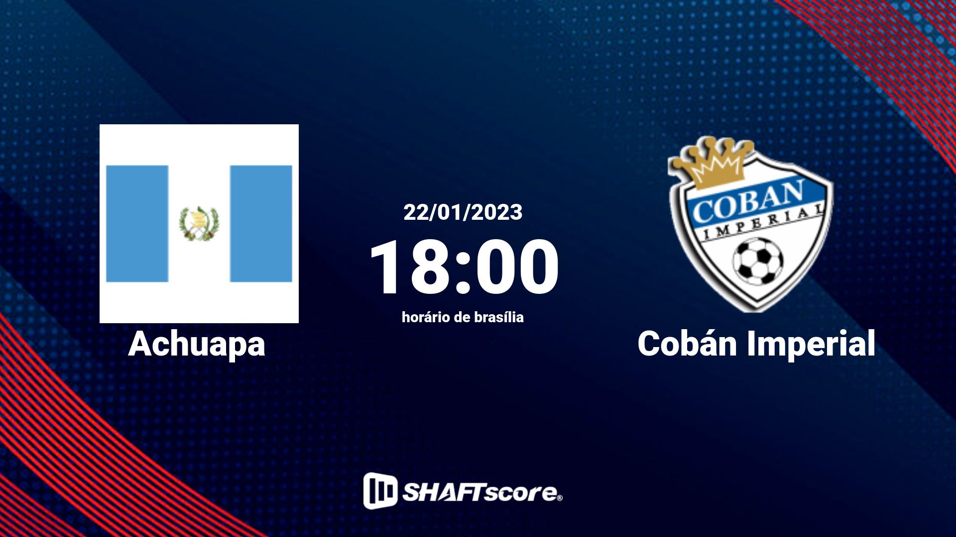 Estatísticas do jogo Achuapa vs Cobán Imperial 22.01 18:00