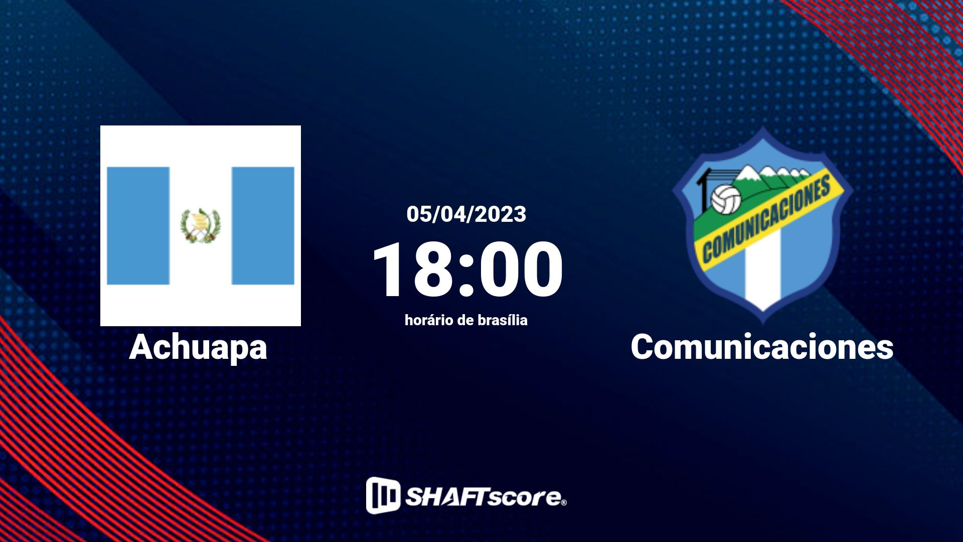 Estatísticas do jogo Achuapa vs Comunicaciones 05.04 18:00