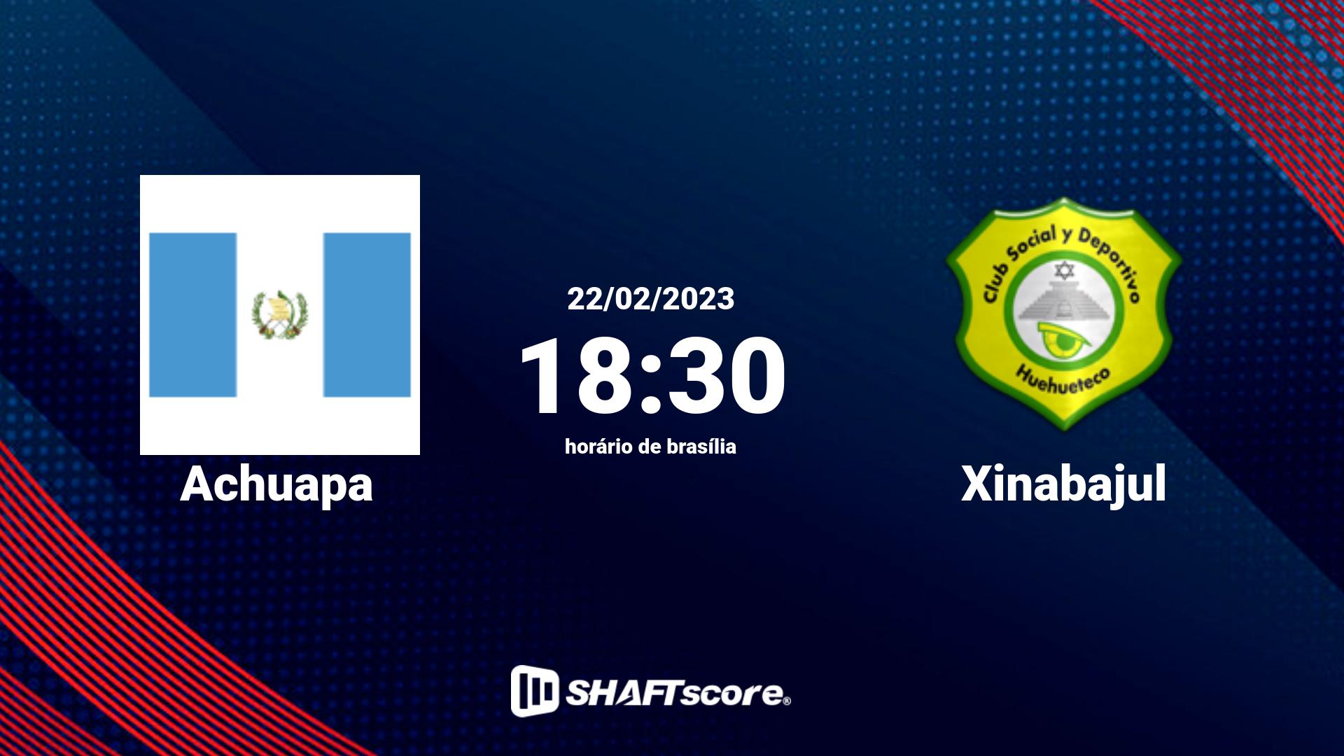 Estatísticas do jogo Achuapa vs Xinabajul 22.02 18:30