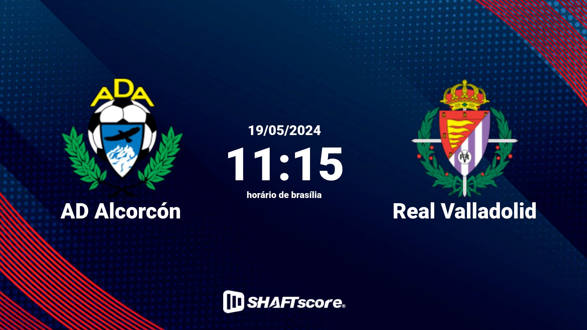 Estatísticas do jogo AD Alcorcón vs Real Valladolid 19.05 11:15