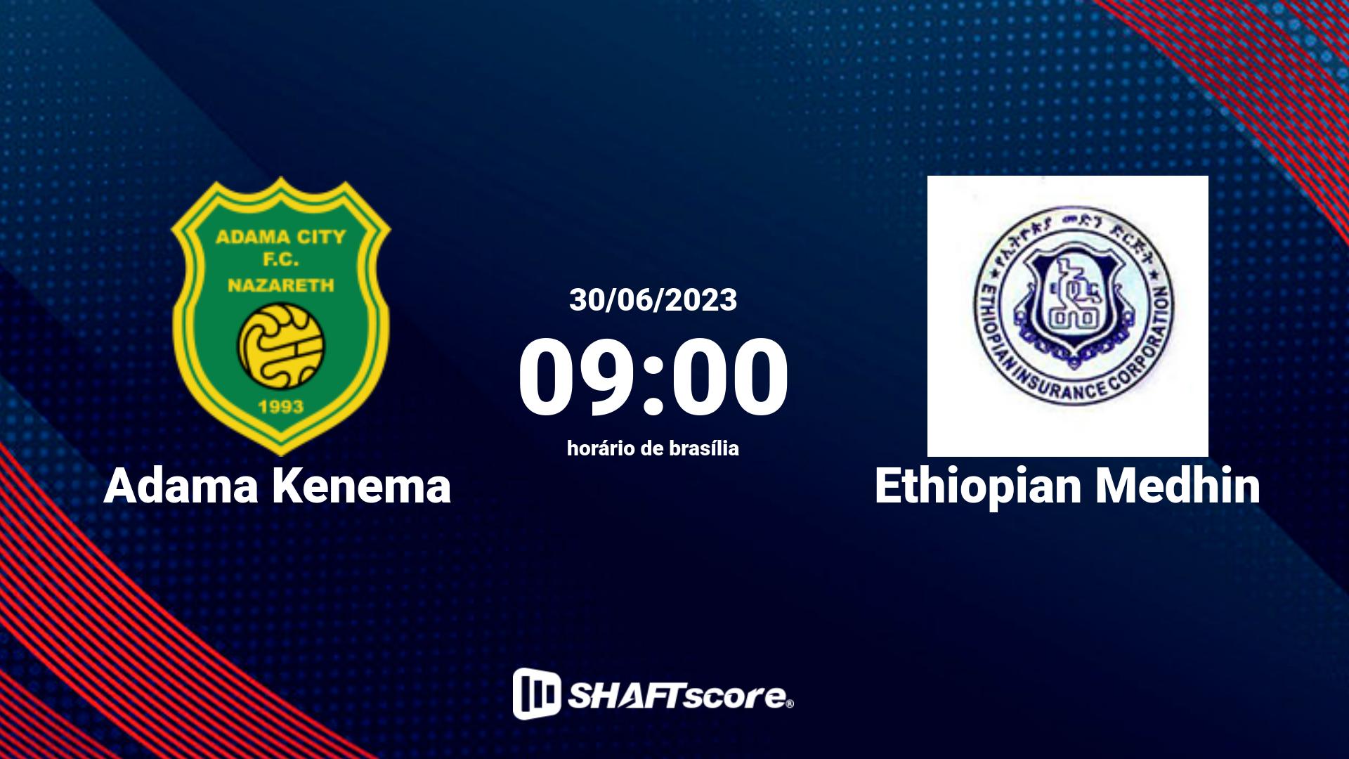 Estatísticas do jogo Adama Kenema vs Ethiopian Medhin 30.06 09:00