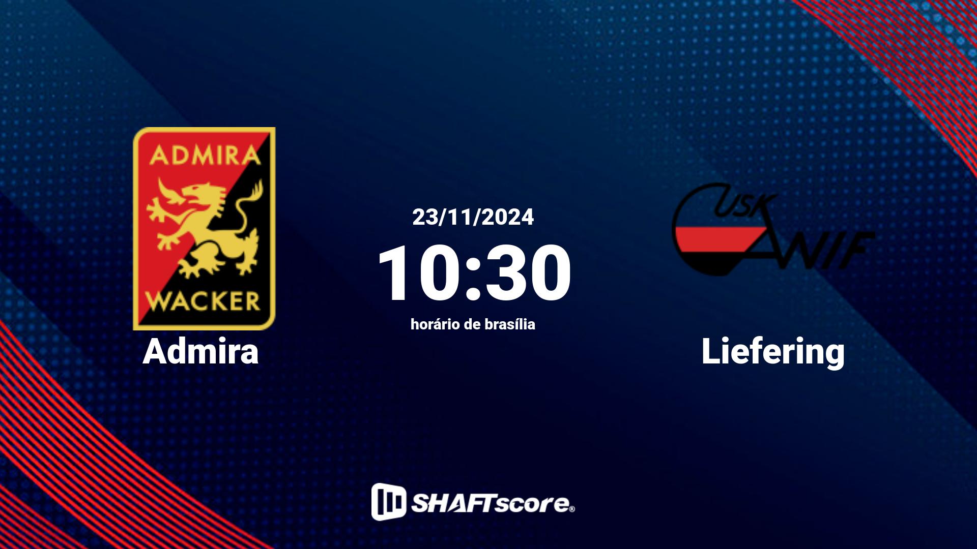 Estatísticas do jogo Admira vs Liefering 23.11 10:30