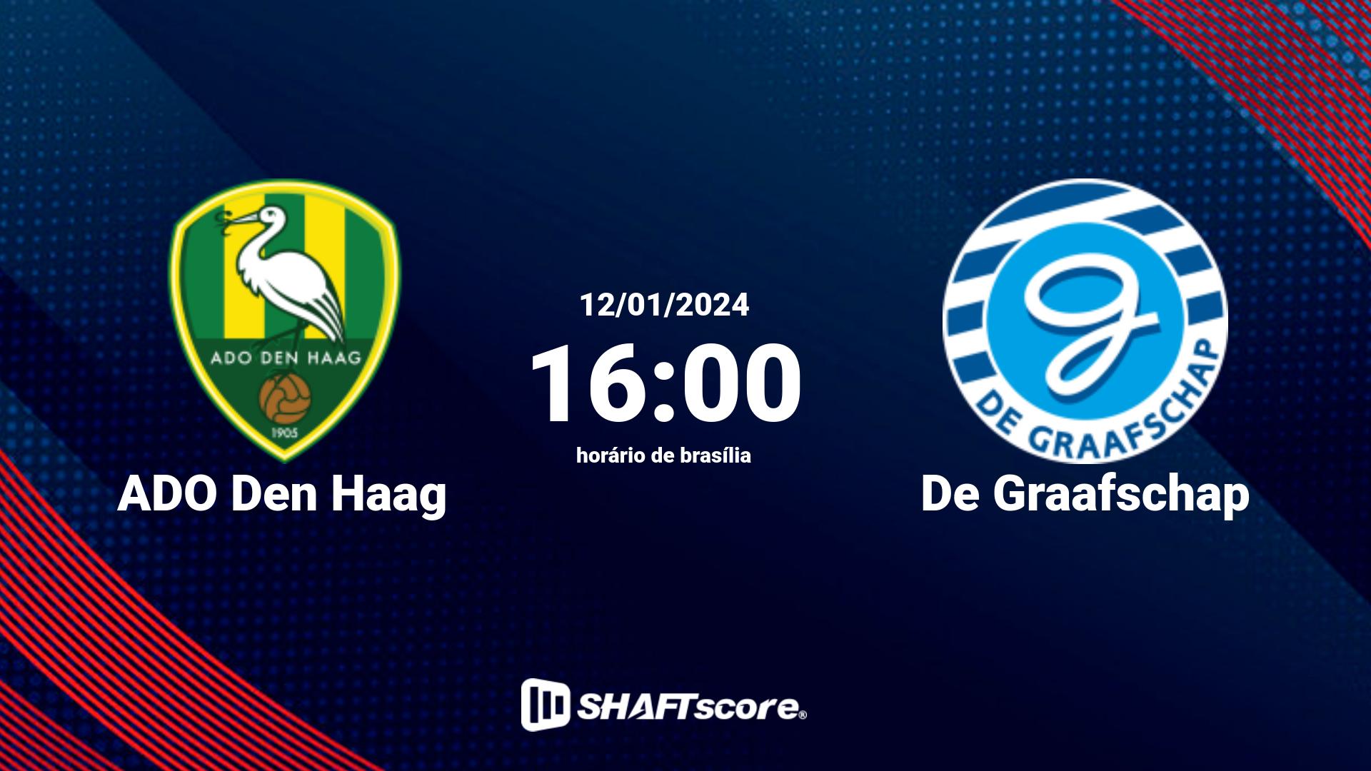 Estatísticas do jogo ADO Den Haag vs De Graafschap 12.01 16:00