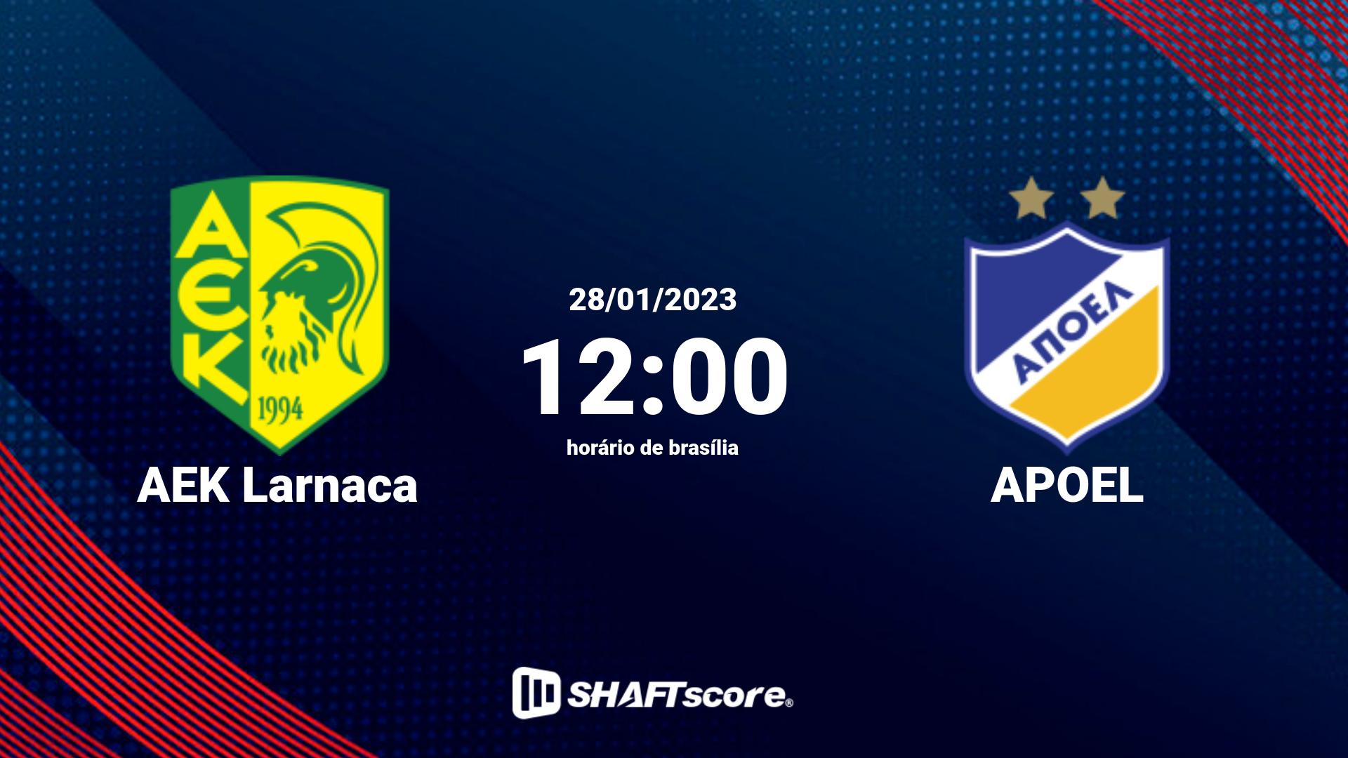 Estatísticas do jogo AEK Larnaca vs APOEL 28.01 12:00