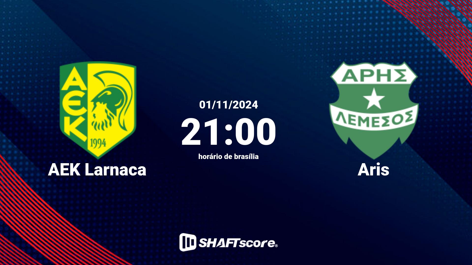 Estatísticas do jogo AEK Larnaca vs Aris 03.11 14:00