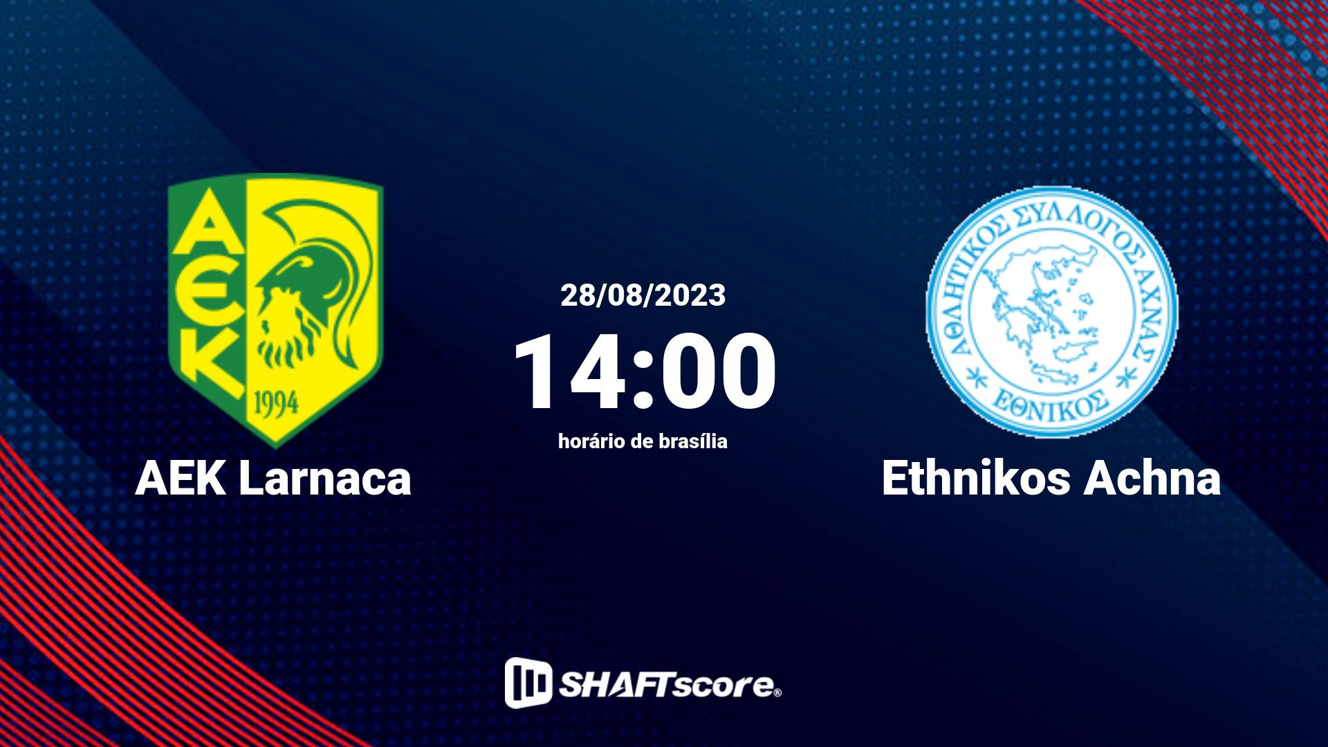 Estatísticas do jogo AEK Larnaca vs Ethnikos Achna 28.08 14:00