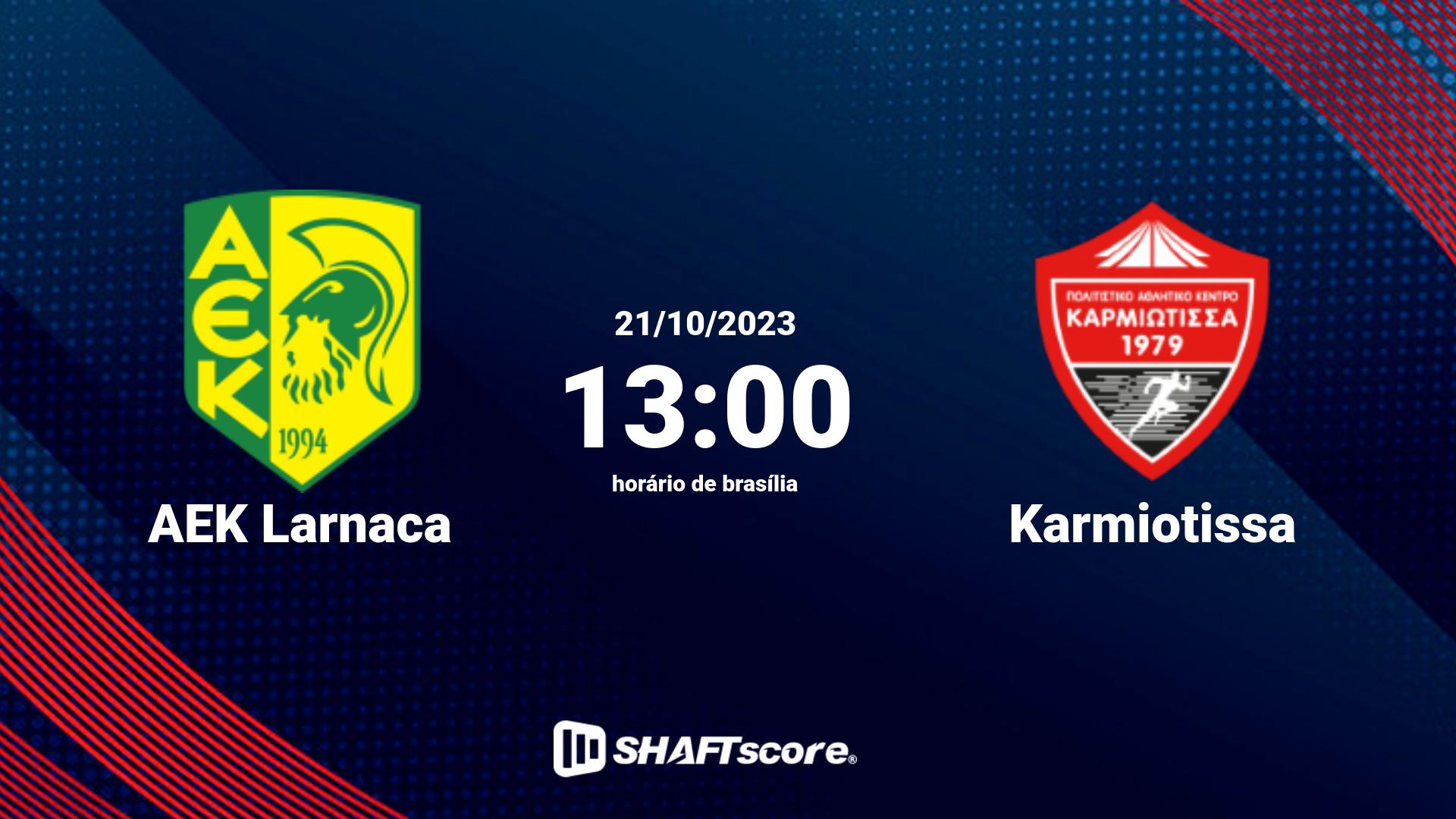 Estatísticas do jogo AEK Larnaca vs Karmiotissa 21.10 13:00