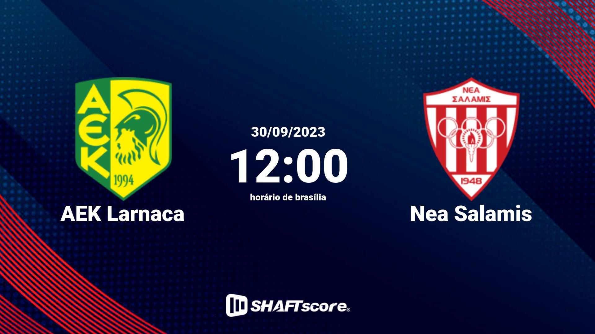 Estatísticas do jogo AEK Larnaca vs Nea Salamis 30.09 12:00