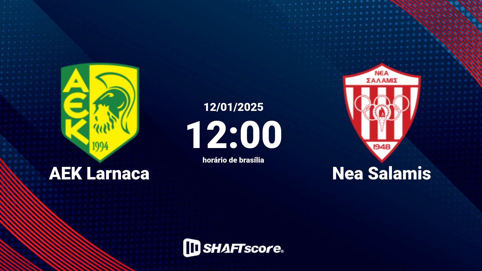 Estatísticas do jogo AEK Larnaca vs Nea Salamis 12.01 12:00