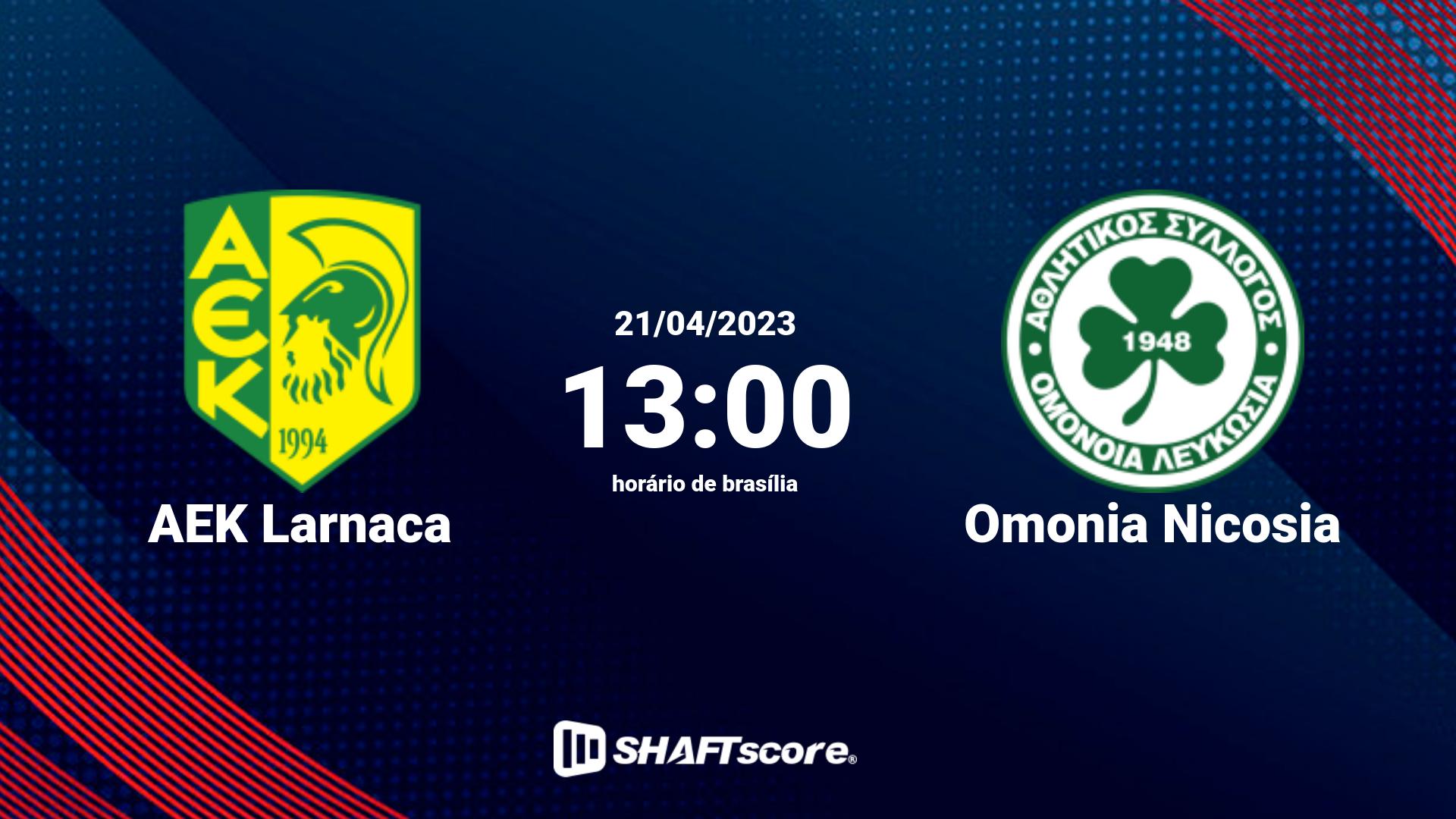 Estatísticas do jogo AEK Larnaca vs Omonia Nicosia 21.04 13:00