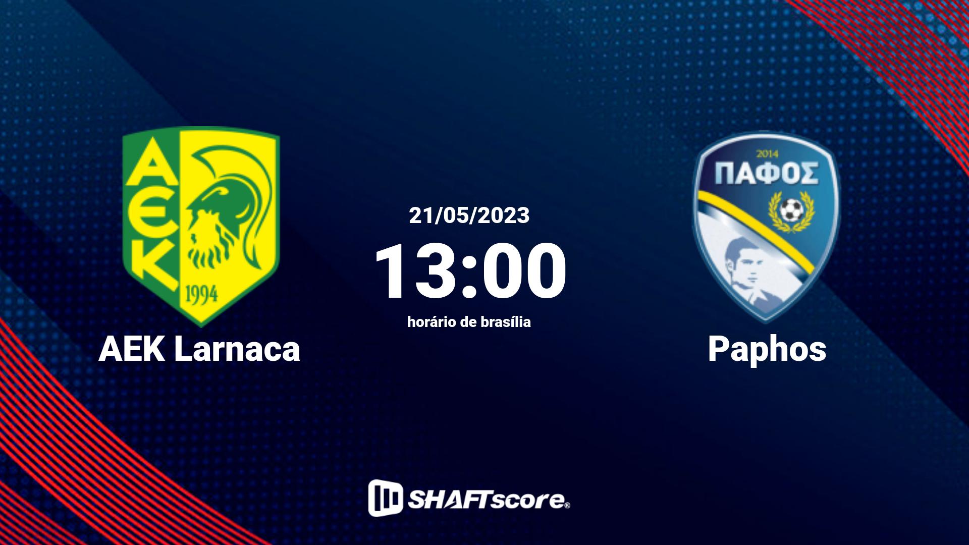 Estatísticas do jogo AEK Larnaca vs Paphos 21.05 13:00