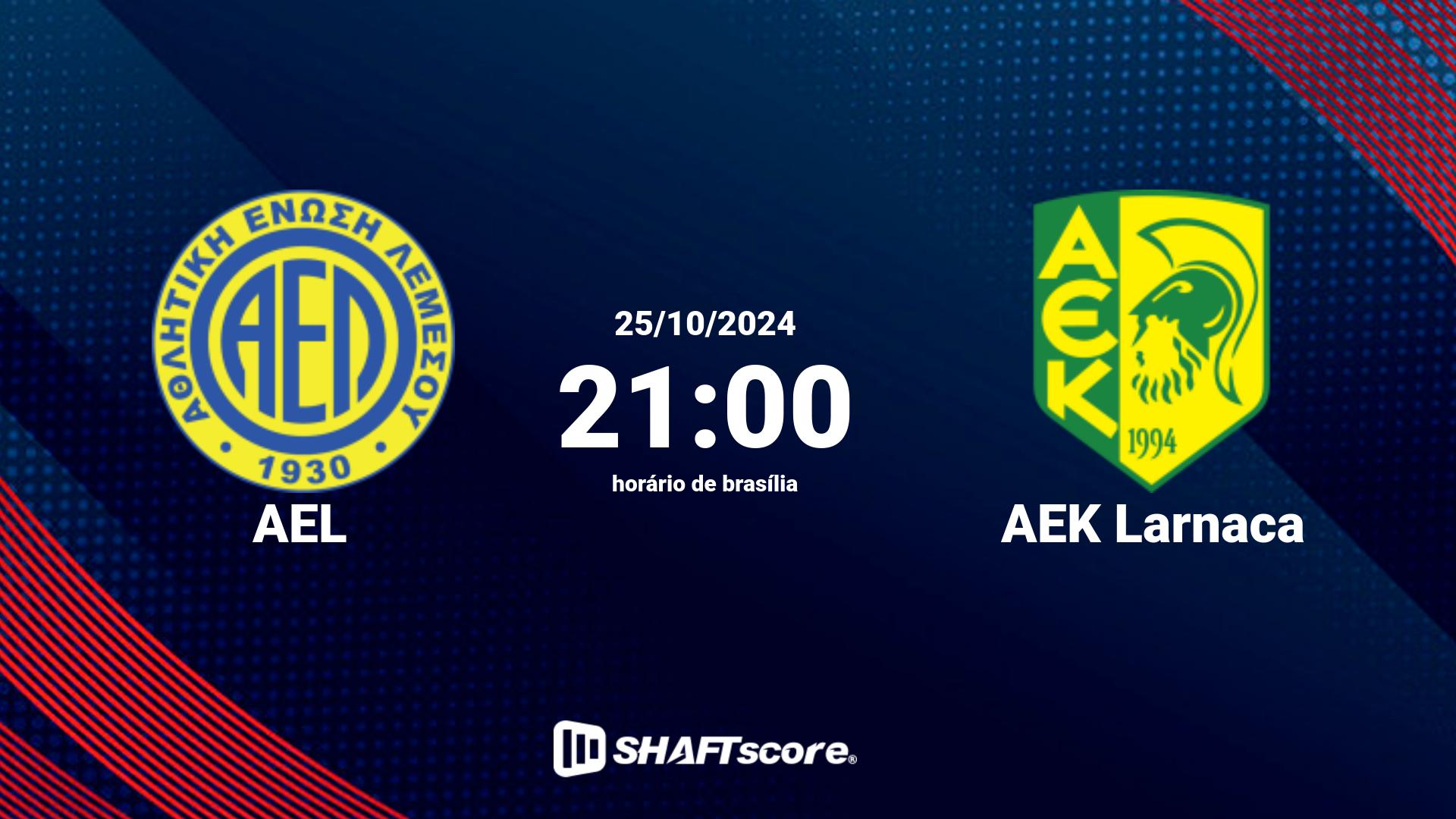 Estatísticas do jogo AEL vs AEK Larnaca 27.10 14:00