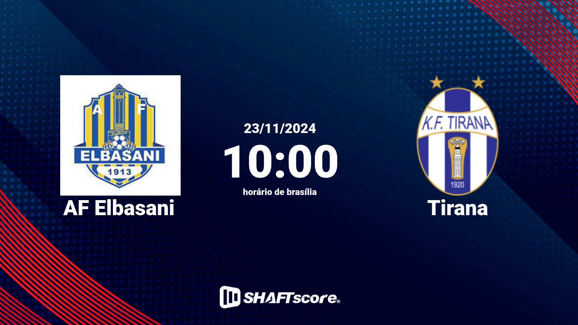 Estatísticas do jogo AF Elbasani vs Tirana 23.11 10:00