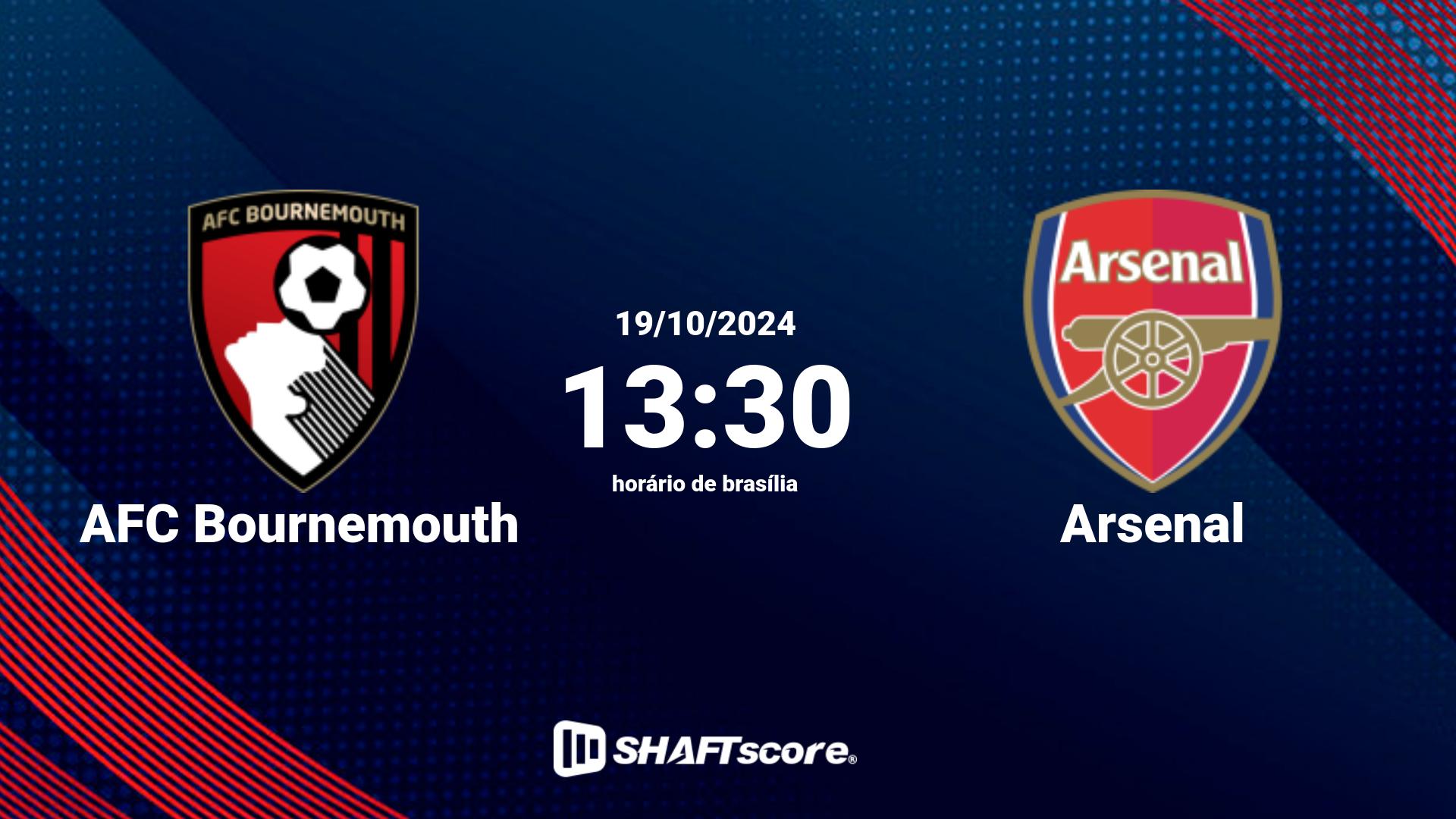 Estatísticas do jogo AFC Bournemouth vs Arsenal 19.10 13:30