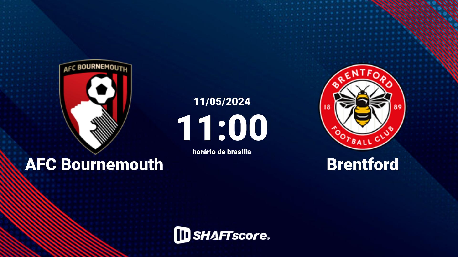 Estatísticas do jogo AFC Bournemouth vs Brentford 11.05 11:00