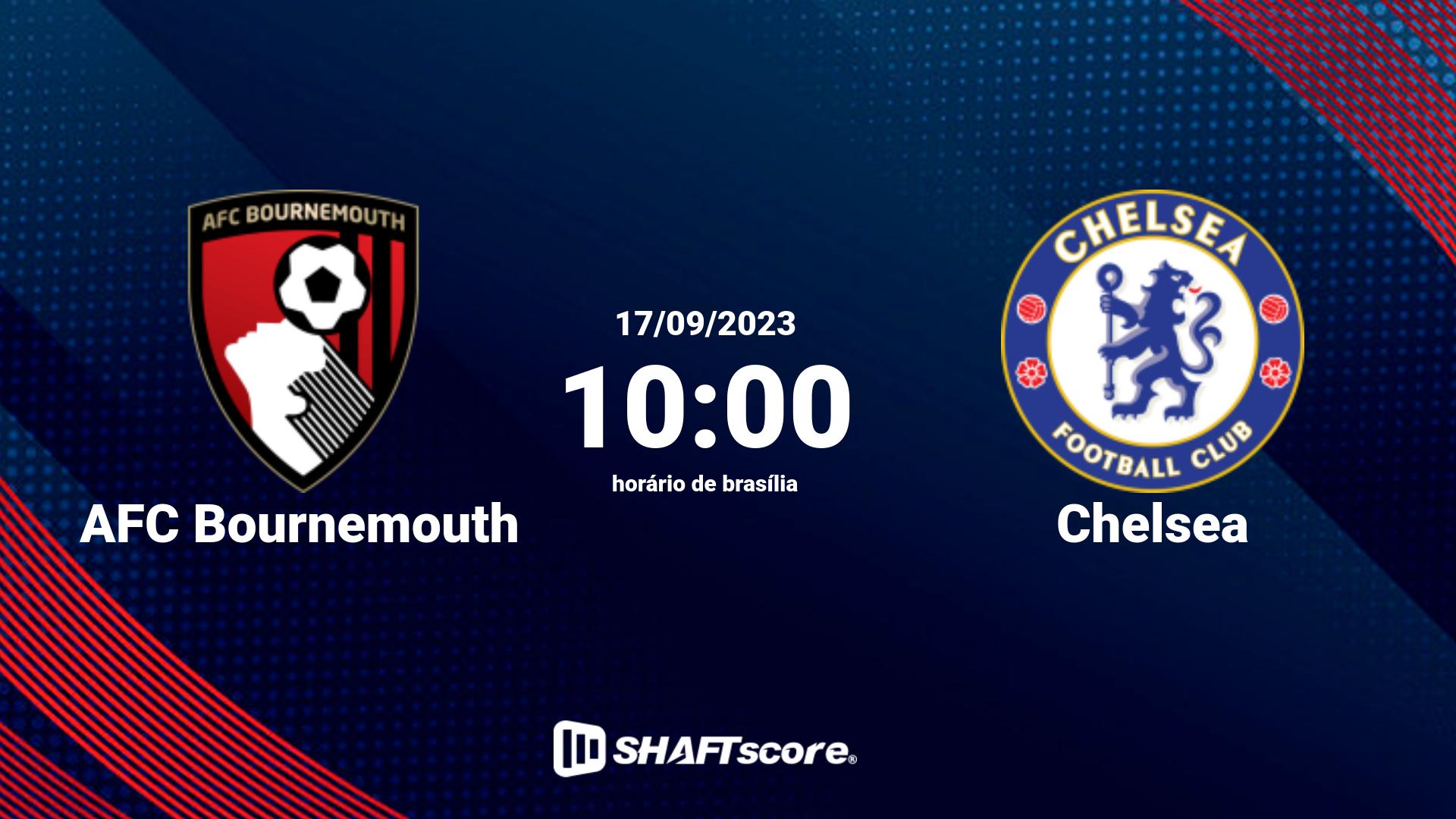 Estatísticas do jogo AFC Bournemouth vs Chelsea 17.09 10:00